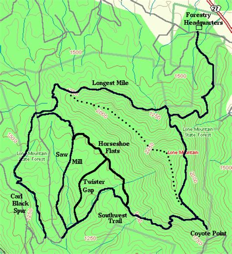 lone mountain trail|map of lone mt.